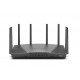 Synology RT6600ax Router WiFi6 1xWAN 3xGbE 1x2.5Gb router inalámbrico Tribanda (2,4 GHz/5 GHz/5 GHz) 3G 4G Negro